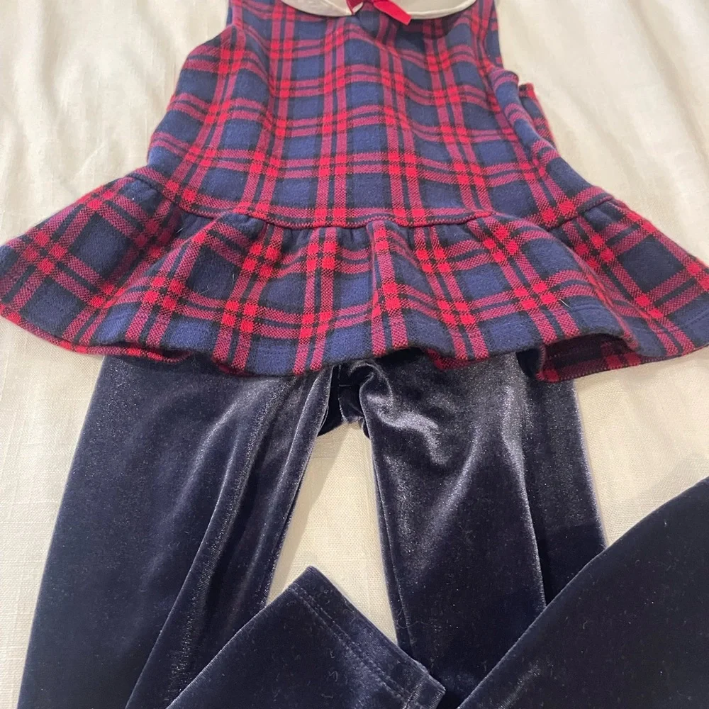 Janie and Jack Navy and Red outfit.
